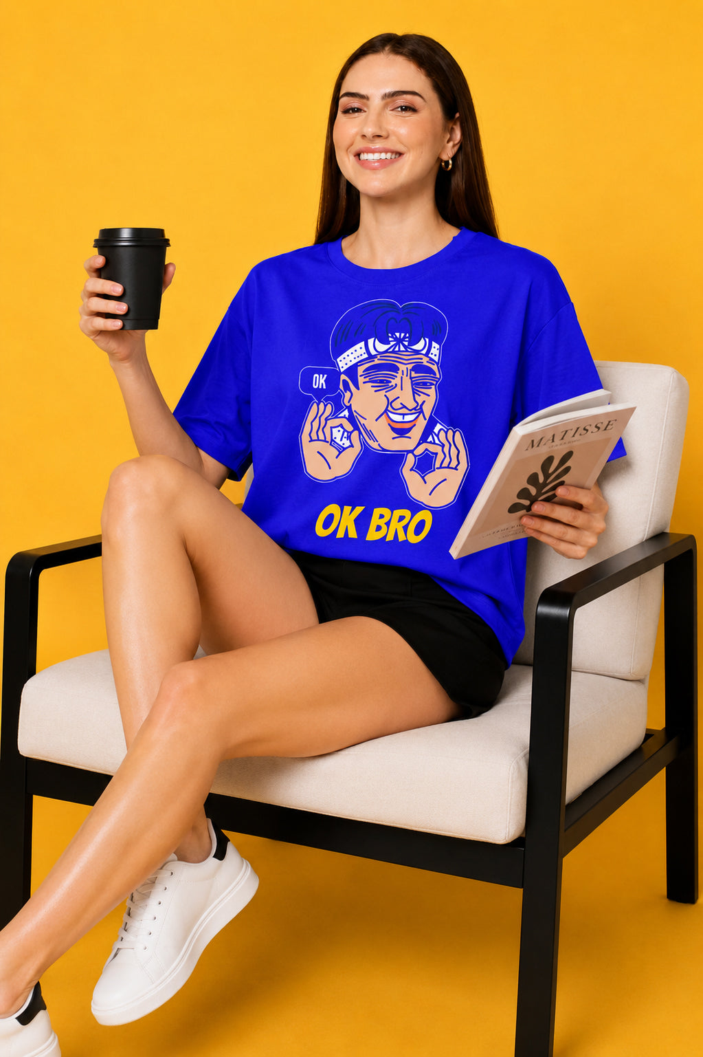 OK Bro Oversized Baggy Loose Fit T-Shirt