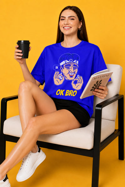 OK Bro Oversized Baggy Loose Fit T-Shirt