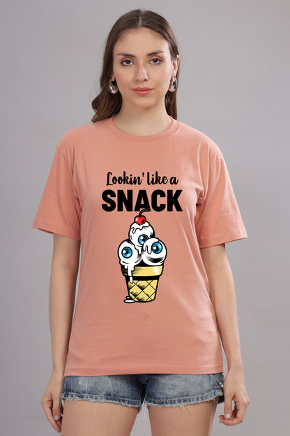 Women’s Printed Oversized Baggy Fit Rich Soft Cotton Fabric T-shirt
