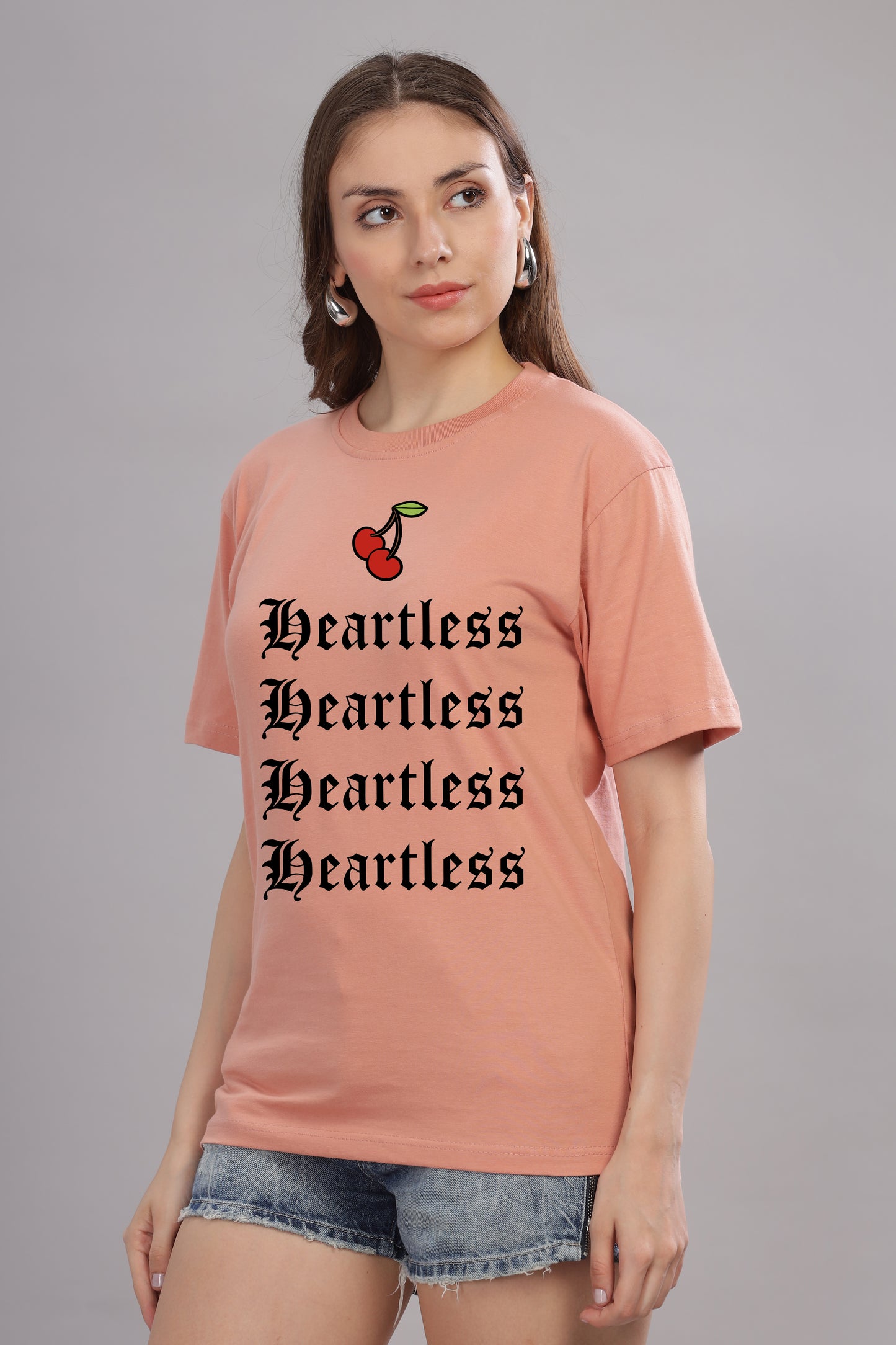 Women’s Printed Oversized Baggy Fit Rich Soft Cotton Fabric T-shirt