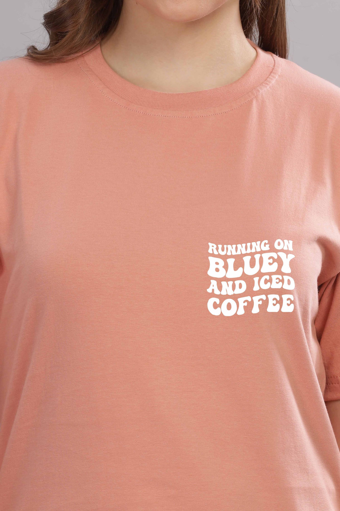 Running on Bluey and Iced Coffee Women’s T-Shirt