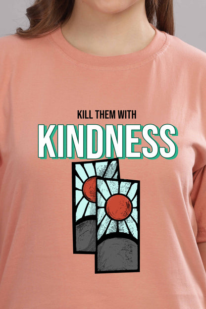 Women’s Printed Oversized Baggy Fit Rich Soft Cotton Fabric T-shirt