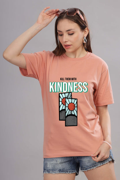 Women’s Printed Oversized Baggy Fit Rich Soft Cotton Fabric T-shirt