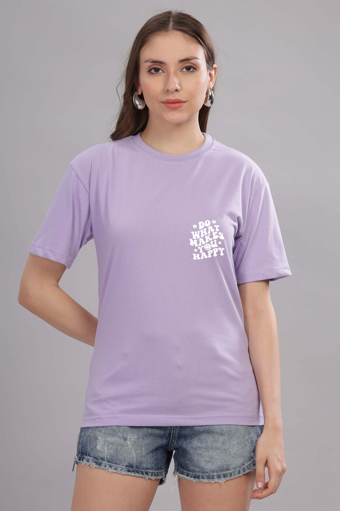Do What Makes You Happy Women’s Oversized Baggy Fit T-Shirt
