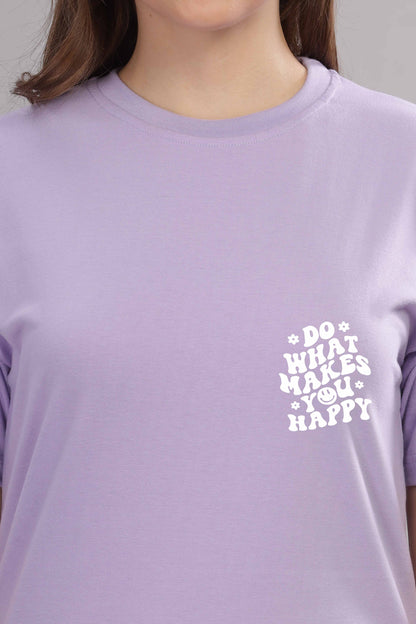 Do What Makes You Happy Women’s Oversized Baggy Fit T-Shirt