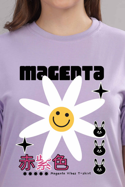 Women’s Printed Oversized Baggy Fit Rich Soft Cotton Fabric T-shirt