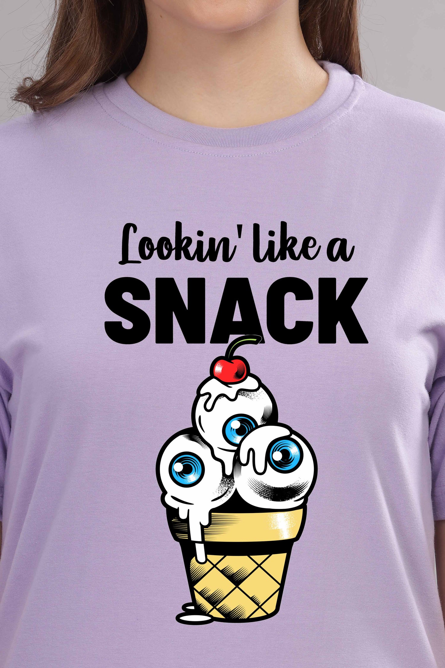 Women’s Printed Oversized Baggy Fit Rich Soft Cotton Fabric T-shirt