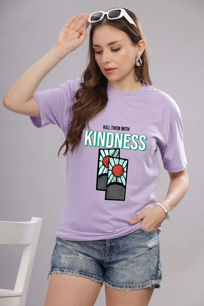 Women’s Printed Oversized Baggy Fit Rich Soft Cotton Fabric T-shirt