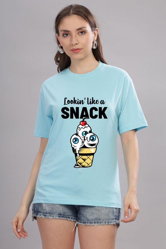 Women’s Printed Oversized Baggy Fit Rich Soft Cotton Fabric T-shirt