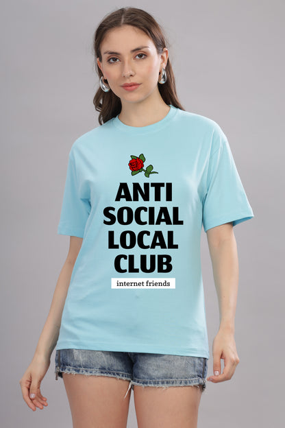 Women’s Printed Oversized Baggy Fit Rich Soft Cotton Fabric T-shirt