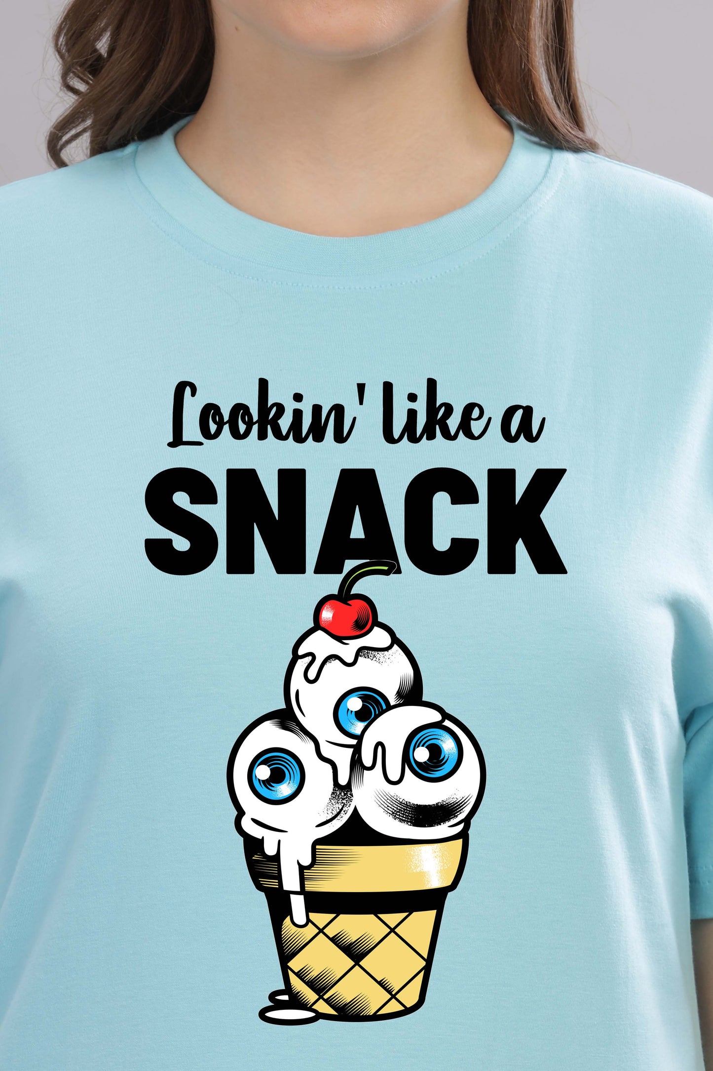 Women’s Printed Oversized Baggy Fit Rich Soft Cotton Fabric T-shirt