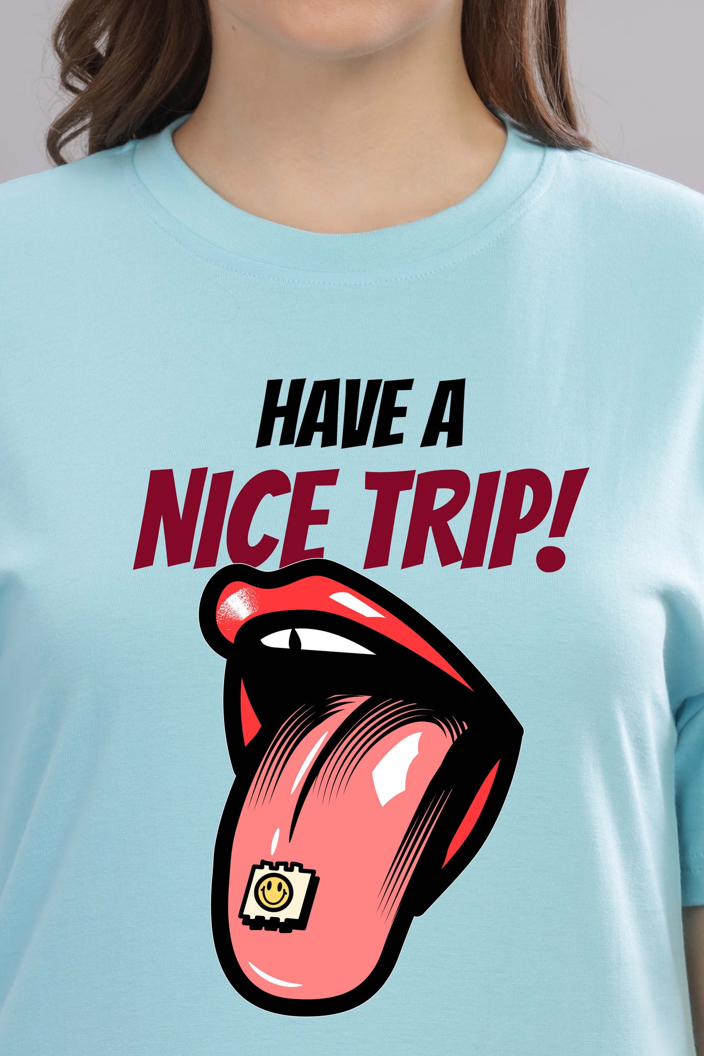 Women’s Printed Oversized Baggy Fit Rich Soft Cotton Fabric T-shirt