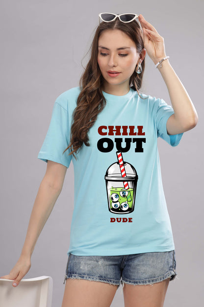 Women’s Printed Oversized Baggy Fit Rich Soft Cotton Fabric T-shirt