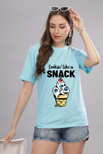 Women’s Printed Oversized Baggy Fit Rich Soft Cotton Fabric T-shirt
