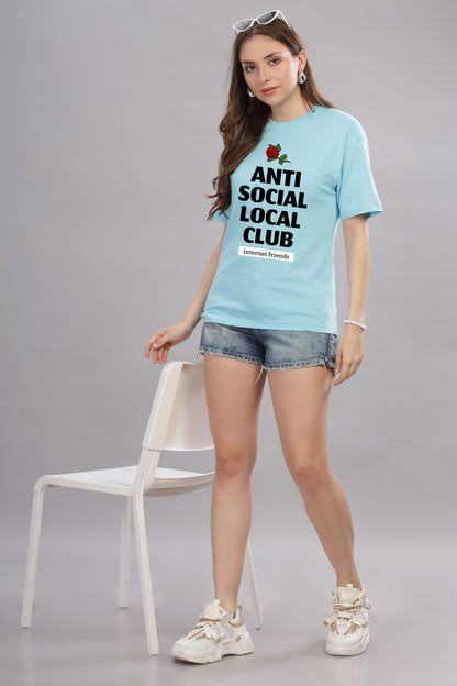 Women’s Printed Oversized Baggy Fit Rich Soft Cotton Fabric T-shirt