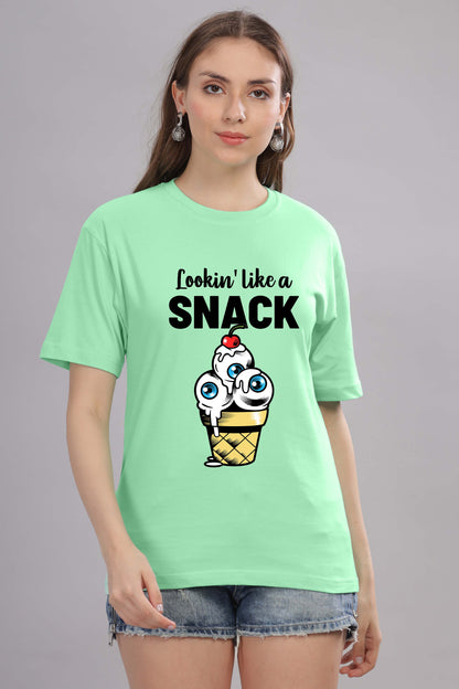 Women’s Printed Oversized Baggy Fit Rich Soft Cotton Fabric T-shirt
