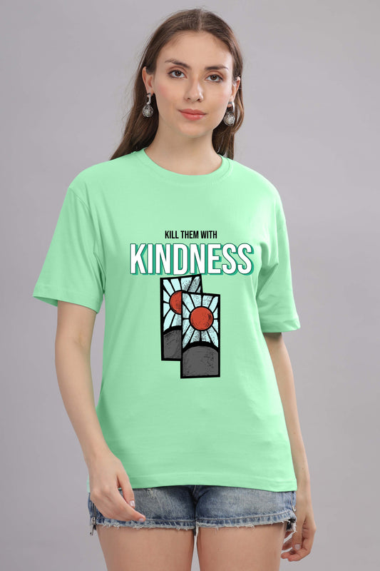 Women’s Printed Oversized Baggy Fit Rich Soft Cotton Fabric T-shirt