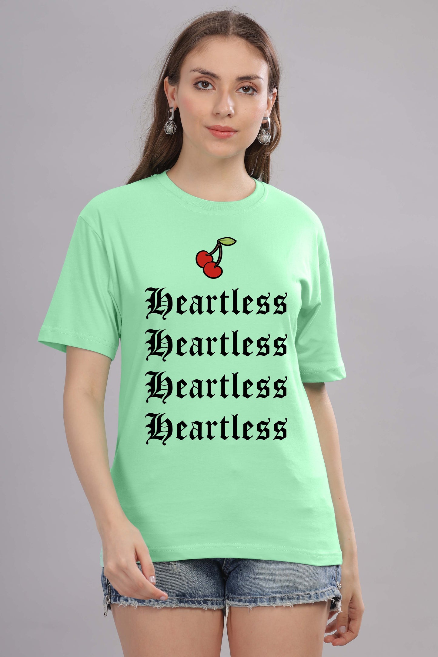 Women’s Printed Oversized Baggy Fit Rich Soft Cotton Fabric T-shirt