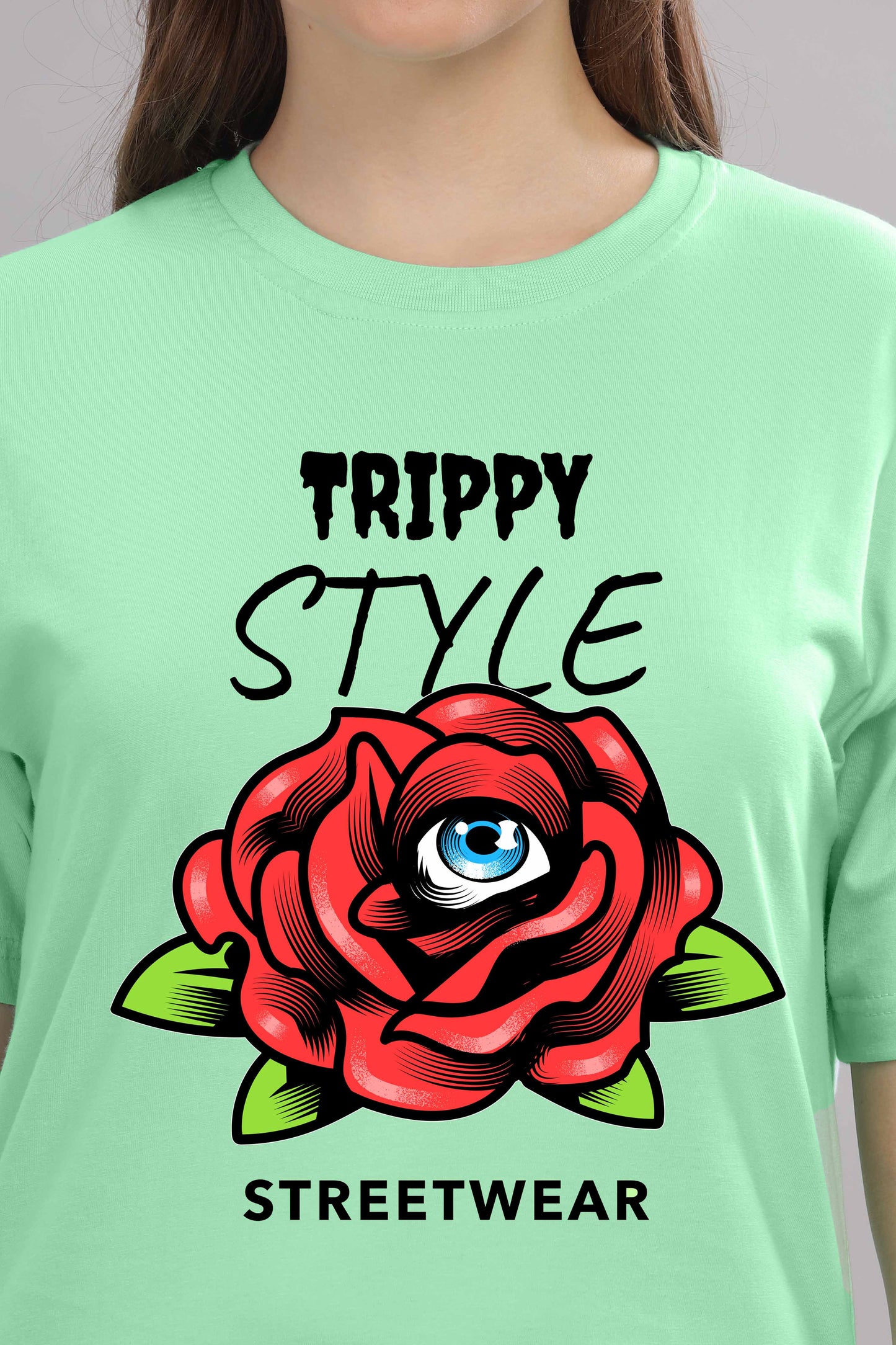 Women’s Printed Oversized Baggy Fit Rich Soft Cotton Fabric T-shirt