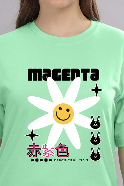 Women’s Printed Oversized Baggy Fit Rich Soft Cotton Fabric T-shirt