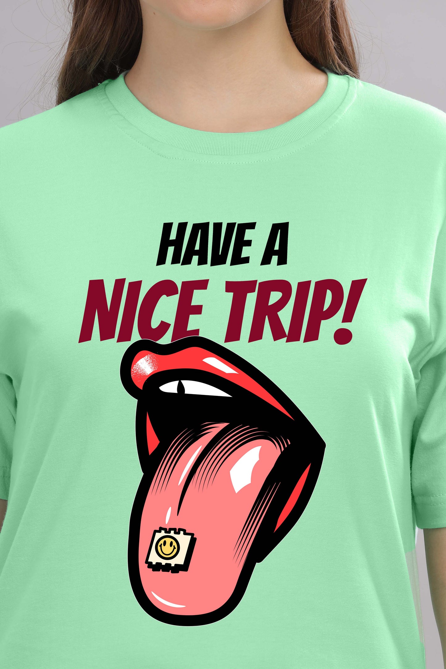 Women’s Printed Oversized Baggy Fit Rich Soft Cotton Fabric T-shirt