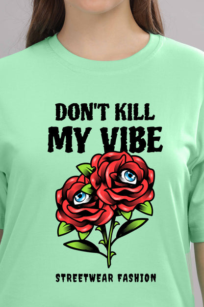Women’s Printed Oversized Baggy Fit Rich Soft Cotton Fabric T-shirt