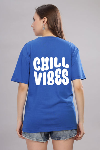 Chill Vibes Women’s Relaxed Fit Oversized Baggy Fit T-Shirt