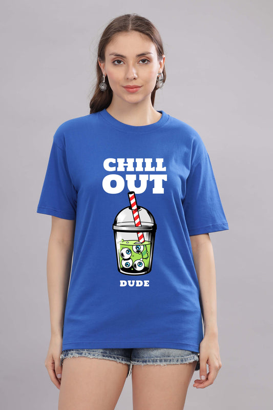 Women’s Printed Oversized Baggy Fit Rich Soft Cotton Fabric T-shirt