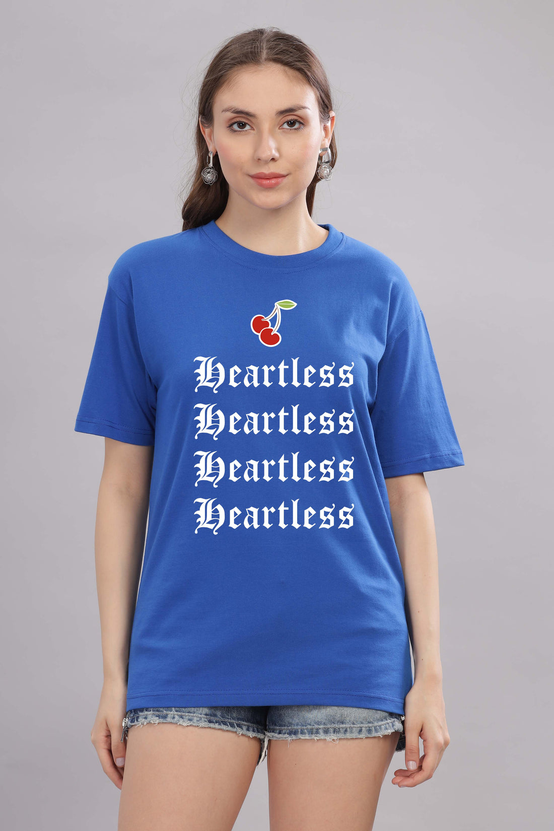 Women’s Printed Oversized Baggy Fit Rich Soft Cotton Fabric T-shirt