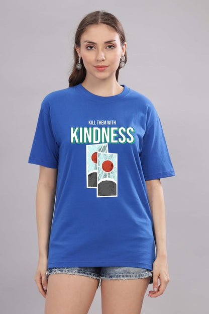 Women’s Printed Oversized Baggy Fit Rich Soft Cotton Fabric T-shirt