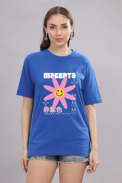 Women’s Printed Oversized Baggy Fit Rich Soft Cotton Fabric T-shirt