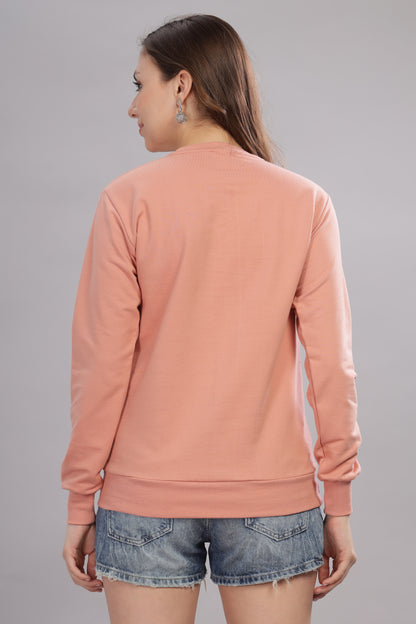 Women’s Solid Prefect Comfortable Full Sleeve Soft & Cozy Feel Sweatshirt