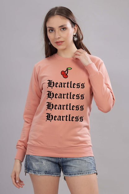 Women’s Cozy & Stylish Full Sleeve Pastel Colour Printed Sweatshirt