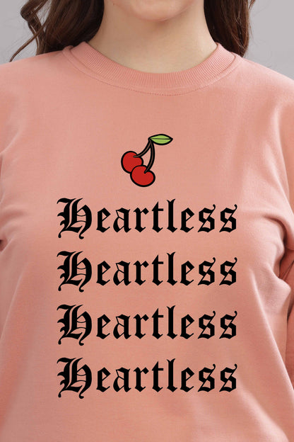 Women’s Cozy & Stylish Full Sleeve Pastel Colour Printed Sweatshirt