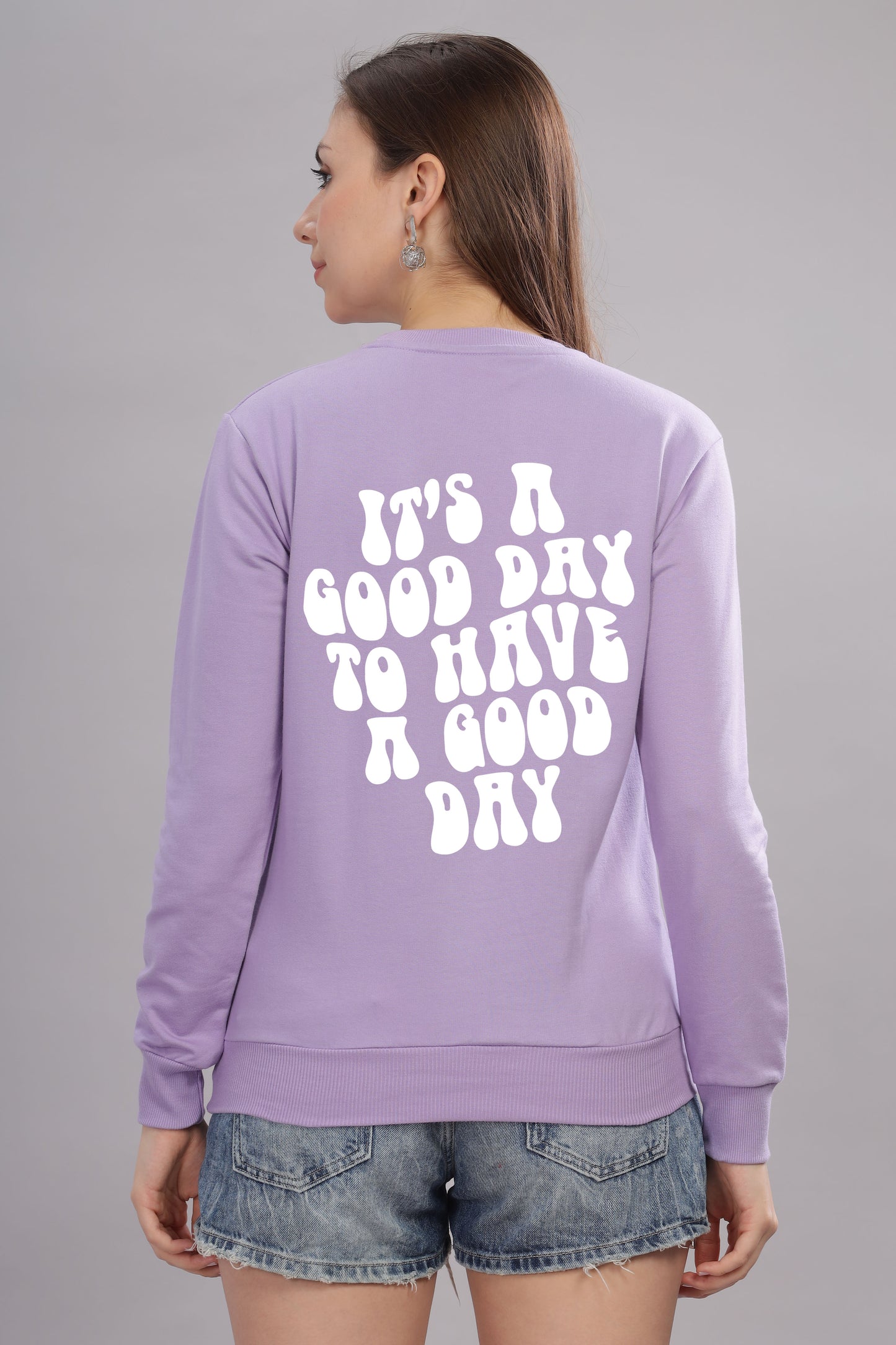 Good Day Women’s Cozy & Stylish Full Sleeve Sweatshirt