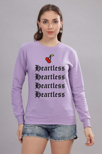 Women’s Cozy & Stylish Full Sleeve Pastel Colour Printed Sweatshirt