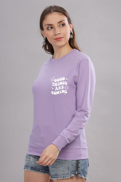 Good Things Are Coming Women’s Cozy Sweatshirt