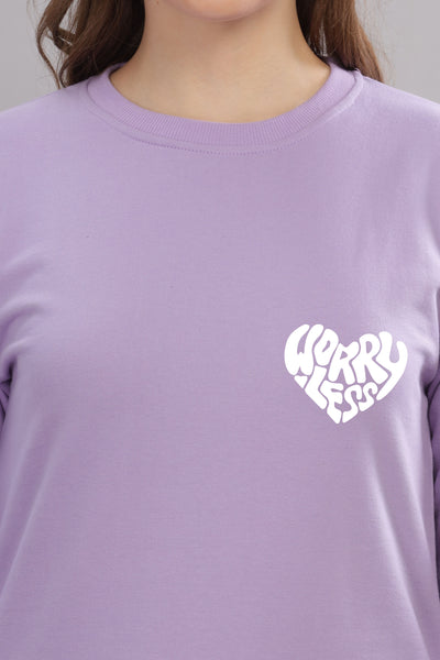 Worry Less Women's Sweatshirt | Comfy & Stylish Fit Sweatshirt