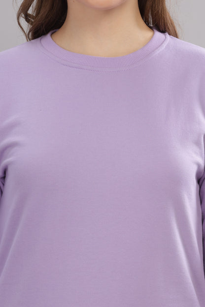 Women’s Solid Prefect Comfortable Full Sleeve Soft & Cozy Feel Sweatshirt