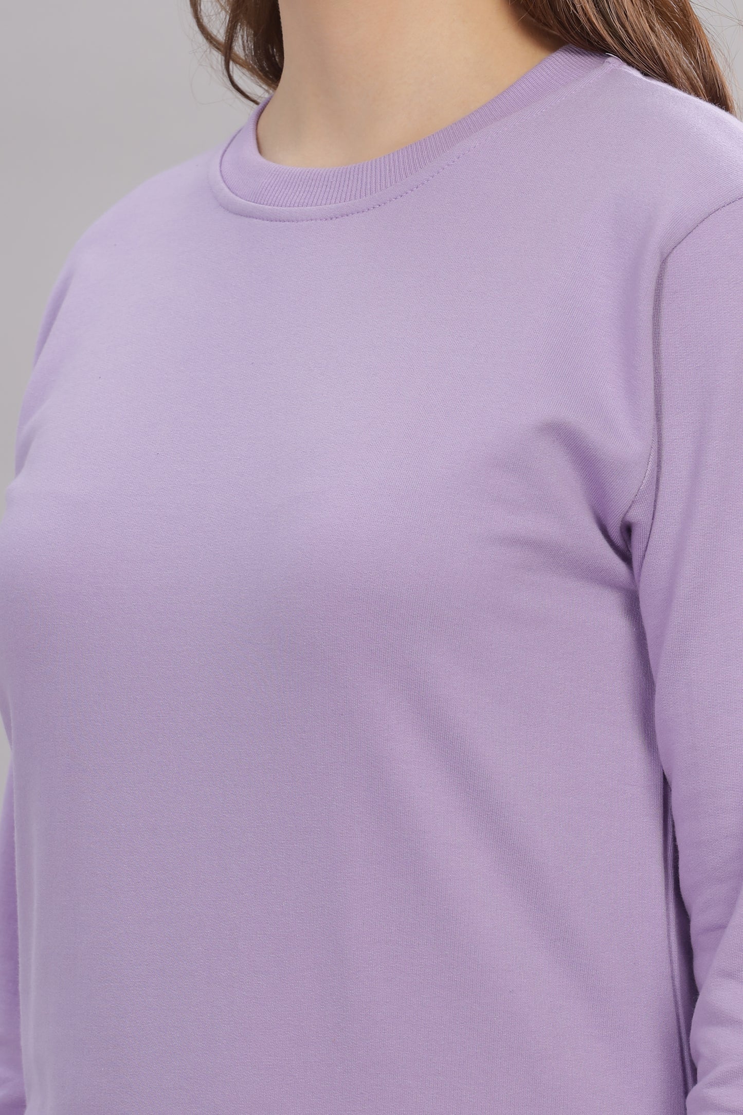 Women’s Solid Prefect Comfortable Full Sleeve Soft & Cozy Feel Sweatshirt
