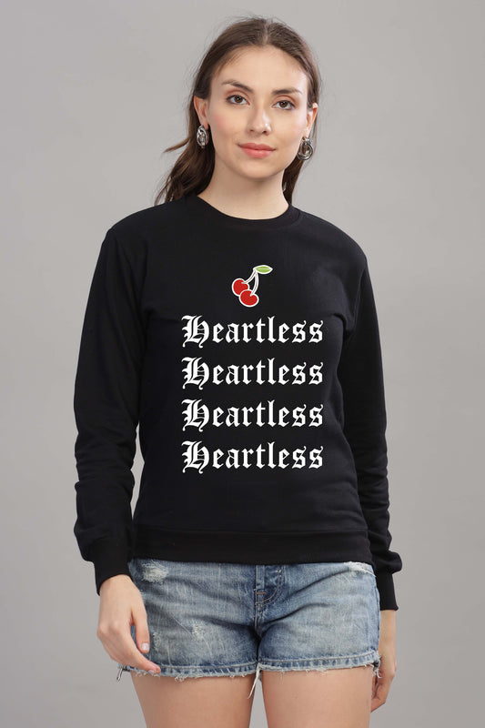 Women’s Cozy & Stylish Full Sleeve Pastel Colour Printed Sweatshirt