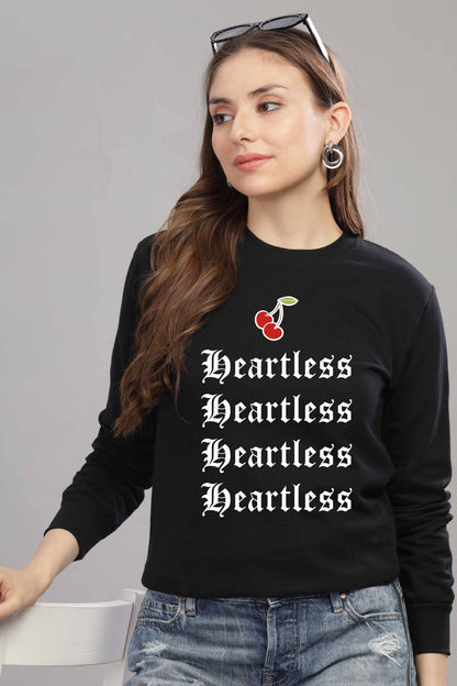 Women’s Cozy & Stylish Full Sleeve Pastel Colour Printed Sweatshirt