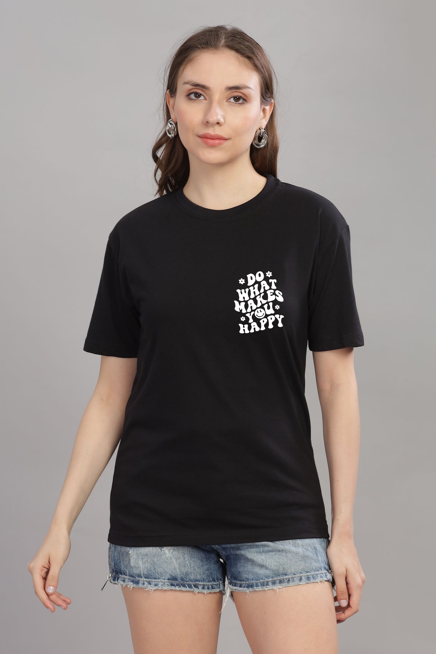 Do What Makes You Happy Women’s Oversized Baggy Fit T-Shirt