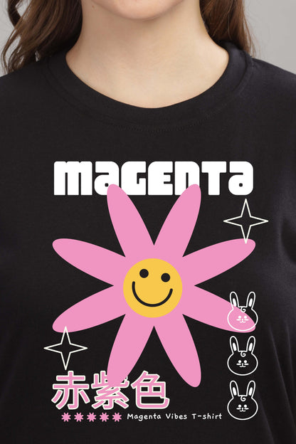 Women’s Printed Oversized Baggy Fit Rich Soft Cotton Fabric T-shirt