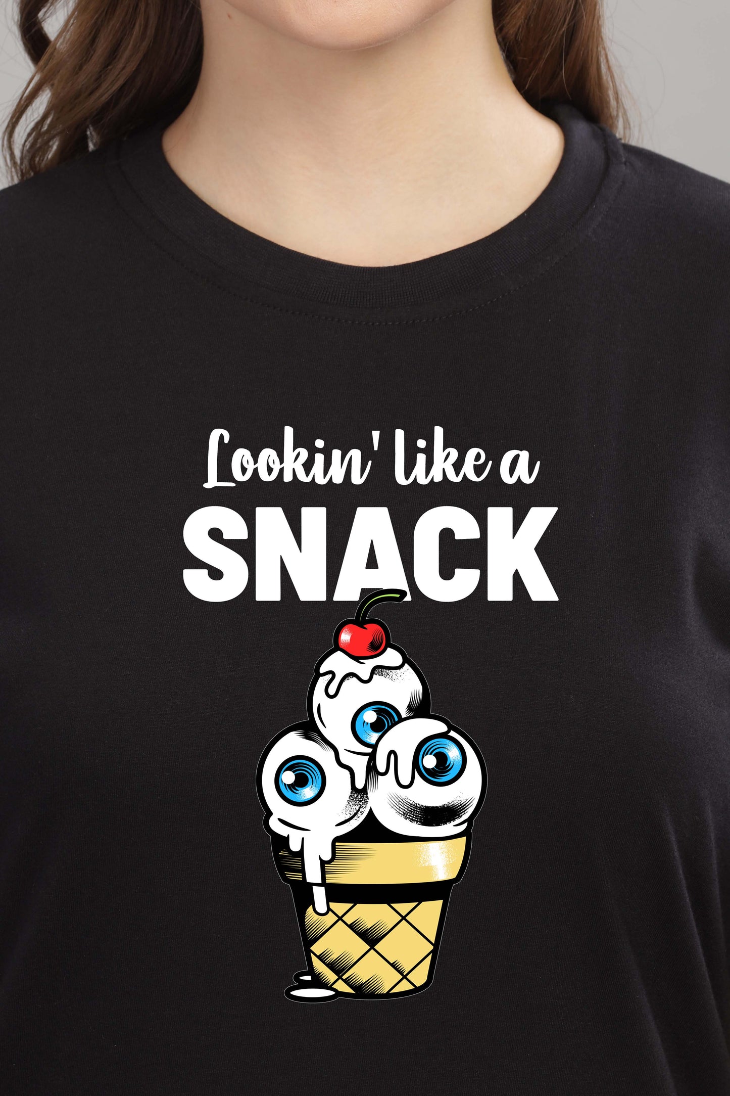 Women’s Printed Oversized Baggy Fit Rich Soft Cotton Fabric T-shirt