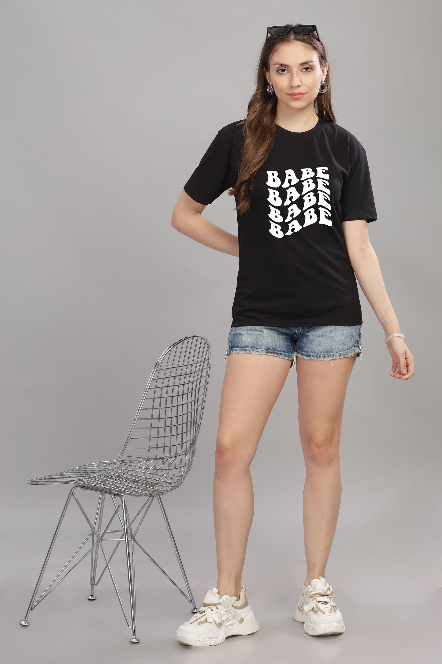 Babe Oversized Baggy Loose Fit T-Shirt