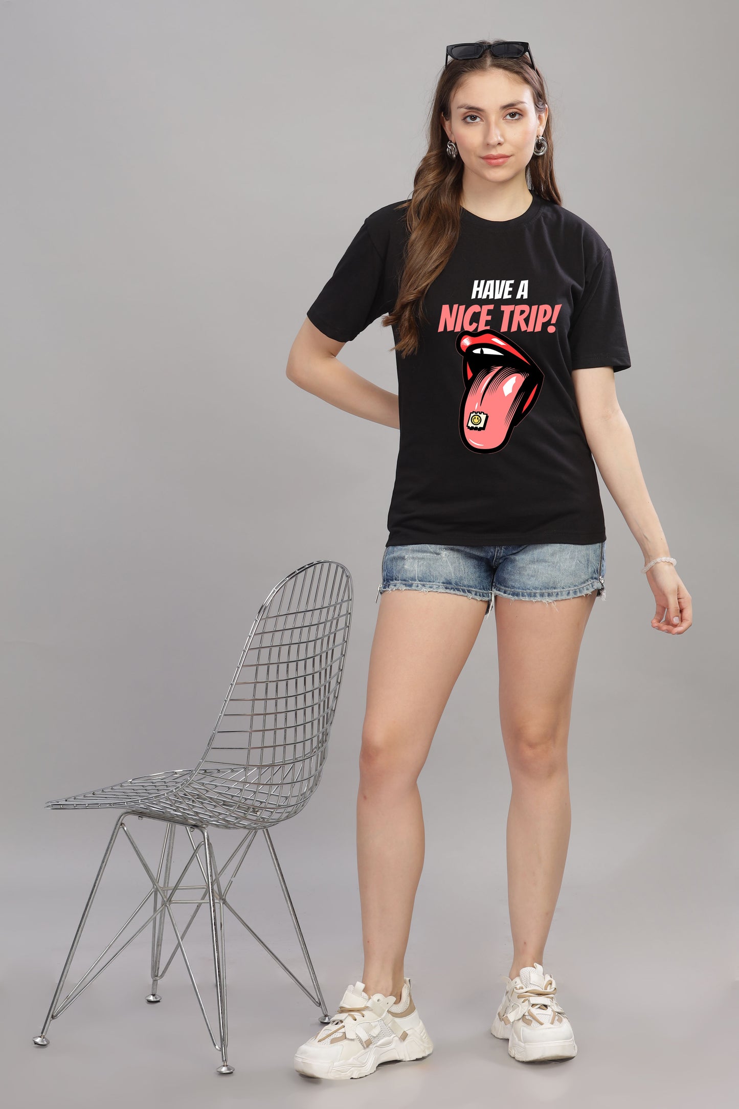 Women’s Printed Oversized Baggy Fit Rich Soft Cotton Fabric T-shirt
