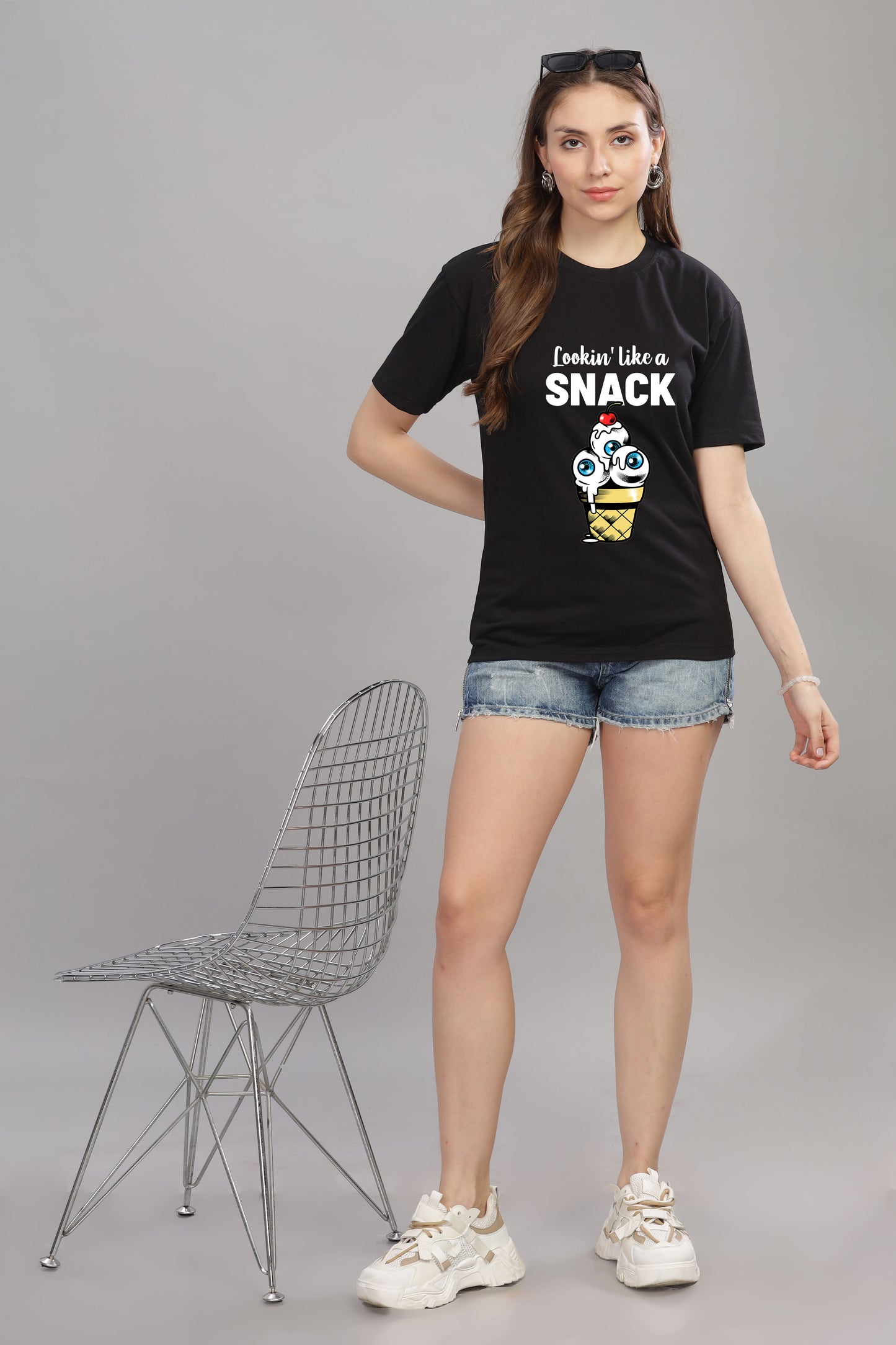 Women’s Printed Oversized Baggy Fit Rich Soft Cotton Fabric T-shirt