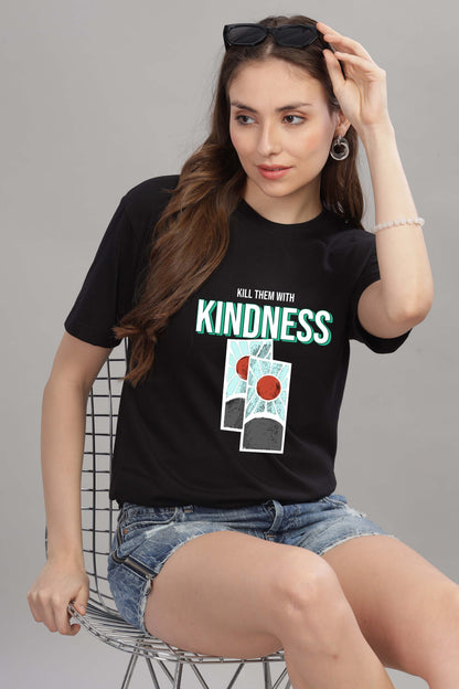 Women’s Printed Oversized Baggy Fit Rich Soft Cotton Fabric T-shirt