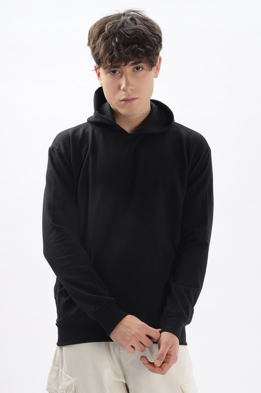 Men Plain Solid Pullover Hooded Hoodie Sweatshirt with 2 Kangaroo Pockets